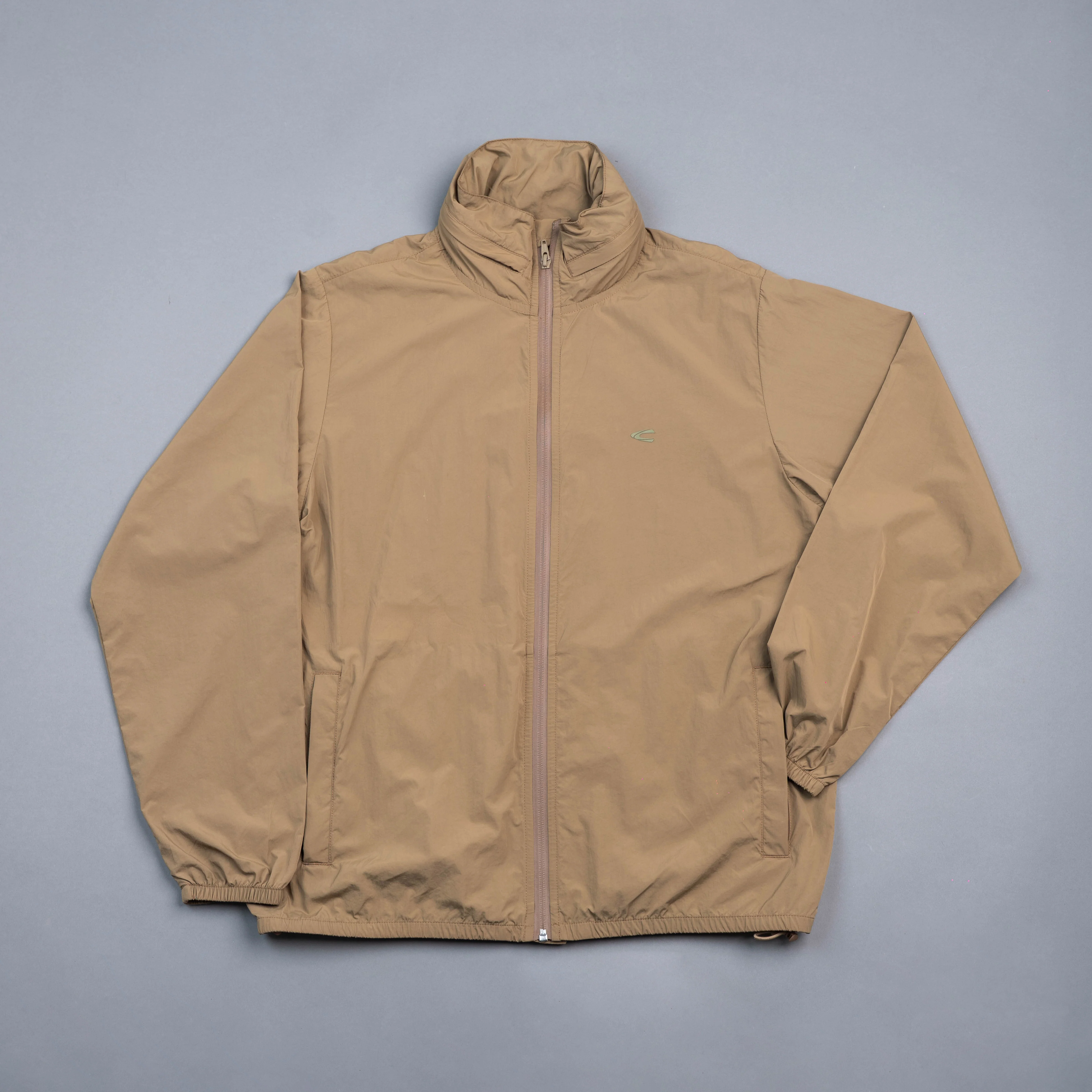 camel active Men Regular Fit Packable Lightweight Jacket in Khaki Performance Nylon 600-X26H0273 - Image 16