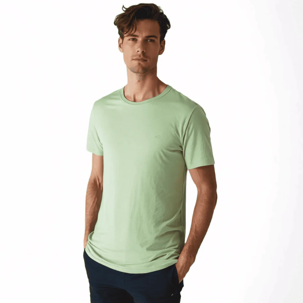 camel active Men Round Neck T-Shirt - Regular Fit 100% Cotton Multicolours Tee 9-282Y21CR2703 - Image 6