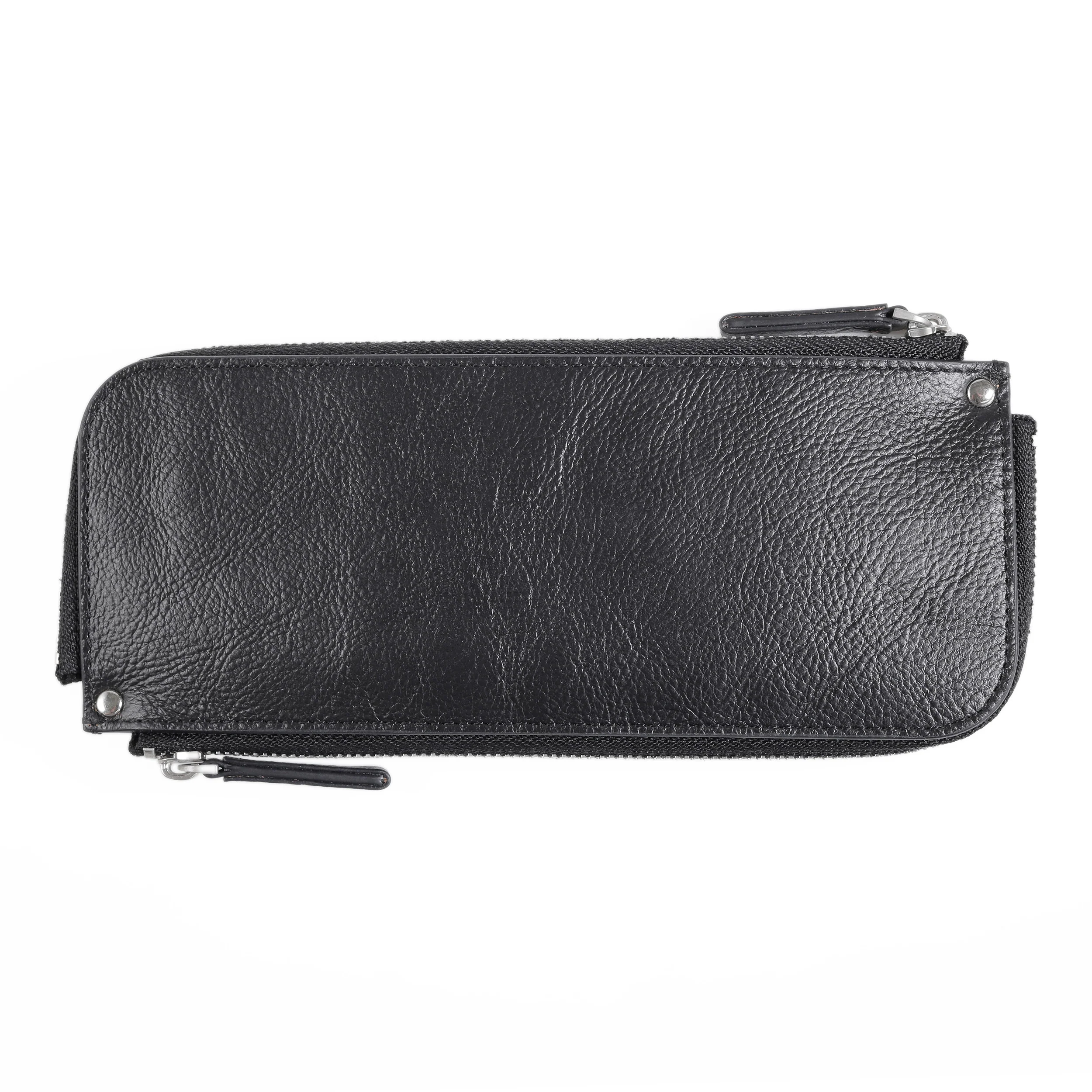 camel active Men Zip Long Wallet Leather 8 Card Compartments Grainy Finished Black ZLW6B07GY6#BLK - Image 2