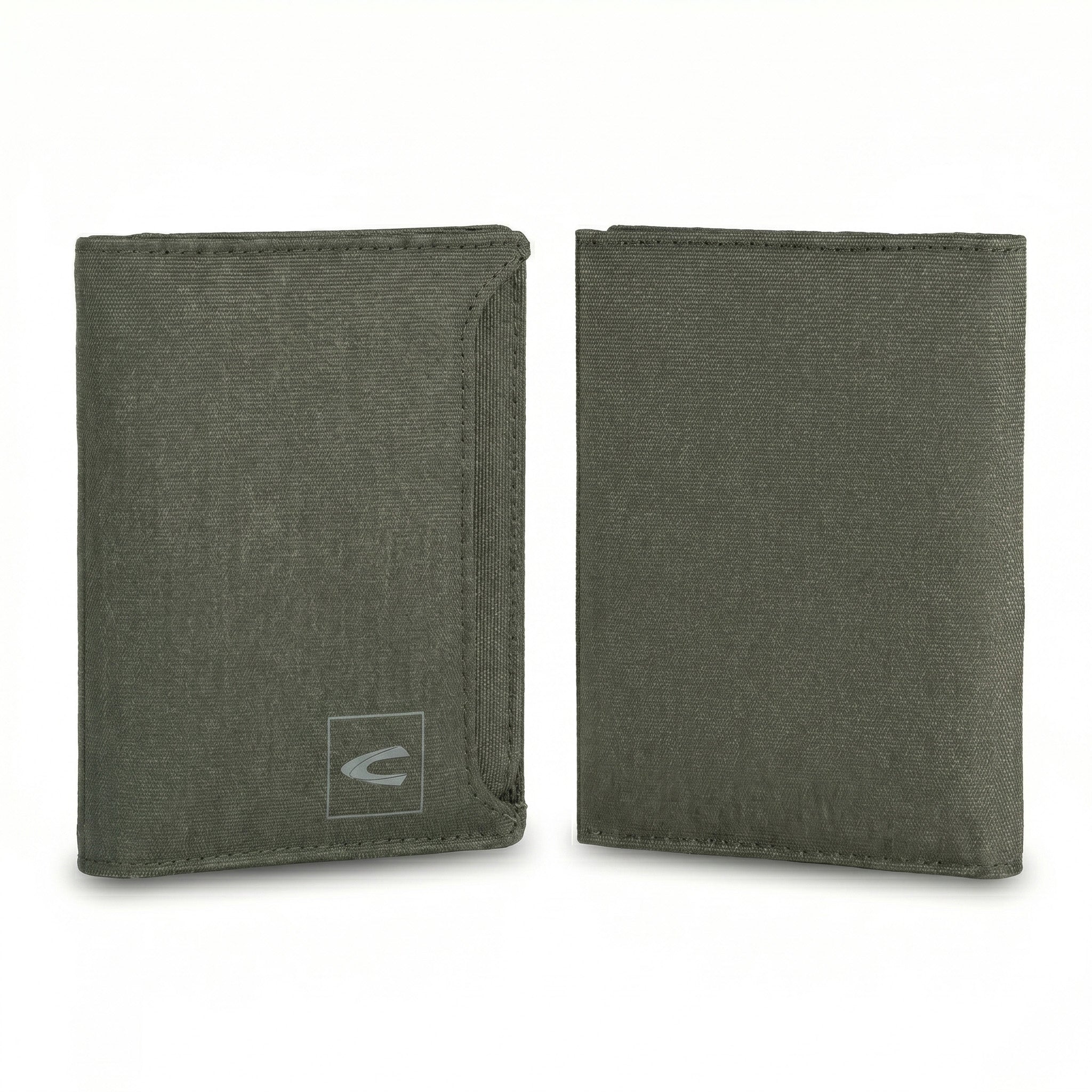 Bi Fold Wallet Nylon 8 Card Compartments with 1 Detachable Card Holder Olive (VW6802NL6#OLV) - Image 6