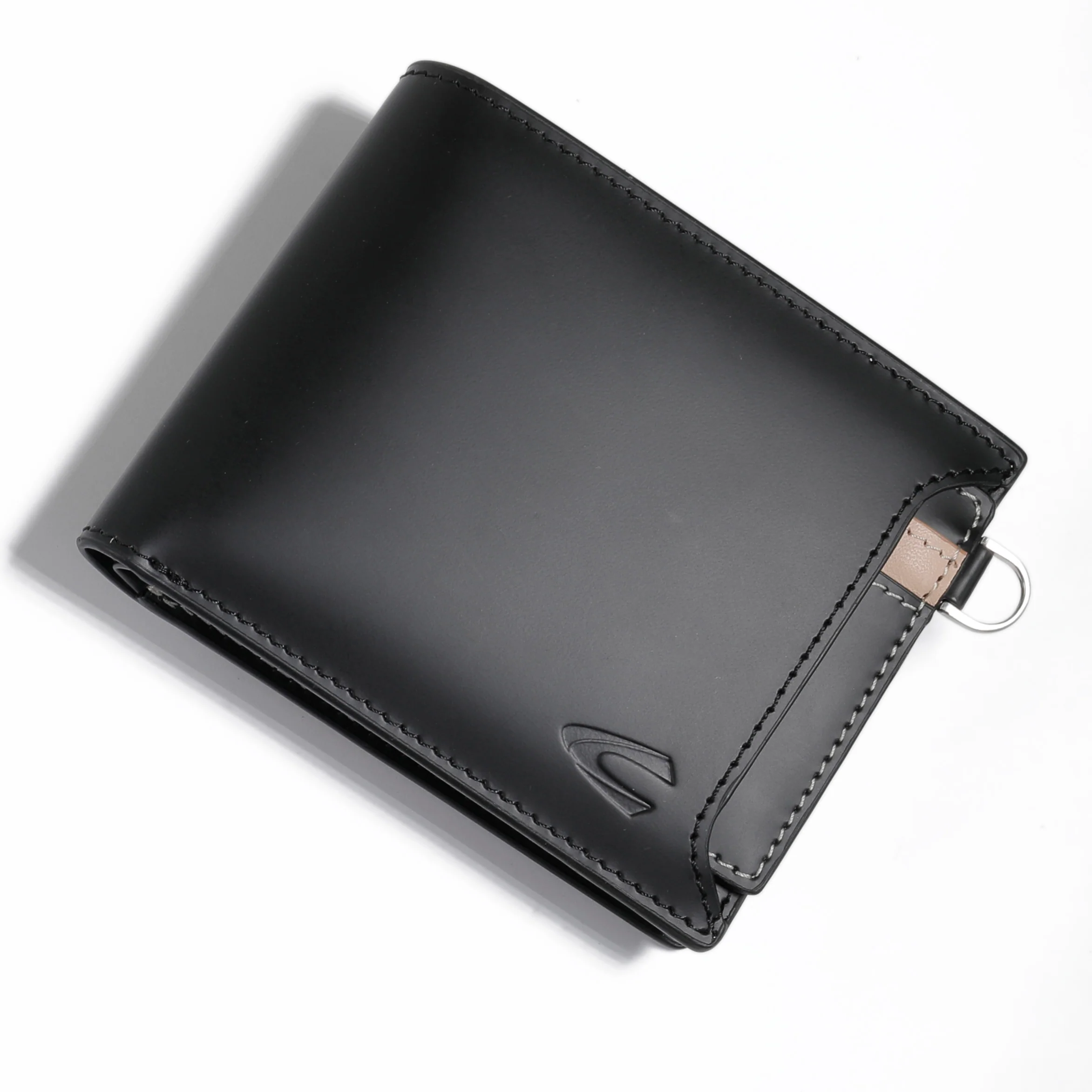 Bi Fold Wallet Leather 12 Card Compartments with 1 Detachable Card Holder Black (UBF6806CM6#BLK) - Image 8
