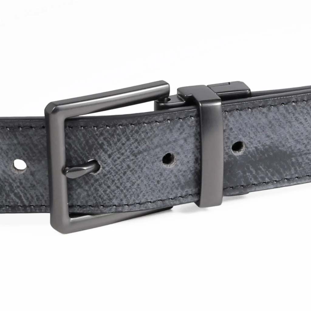 camel active Men's Genuine Cowhide Leather Reversible Belt Black AS26235-04#BLK - Image 3