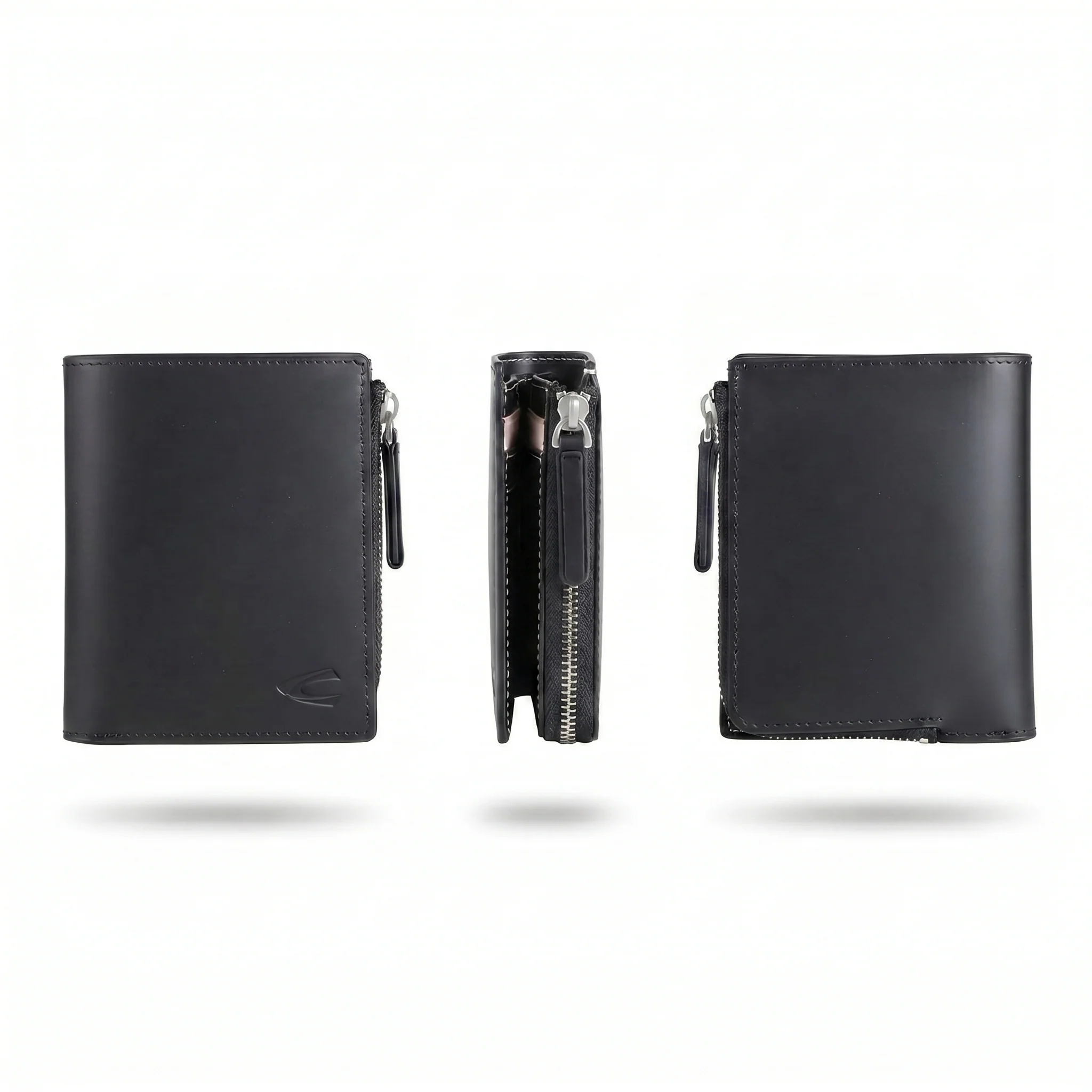 Bi Fold Wallet Leather 5 Card Compartments Black (ZVW6807CM6#BLK) - Image 5