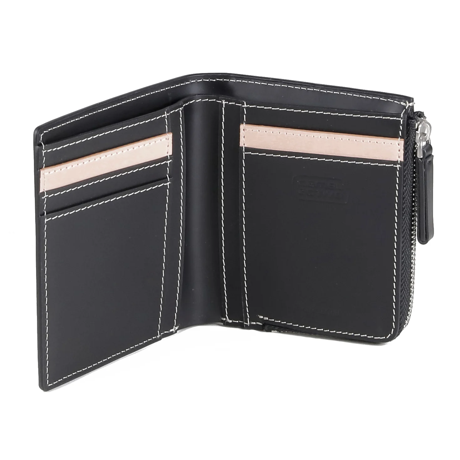 Bi Fold Wallet Leather 5 Card Compartments Black (ZVW6807CM6#BLK) - Image 8