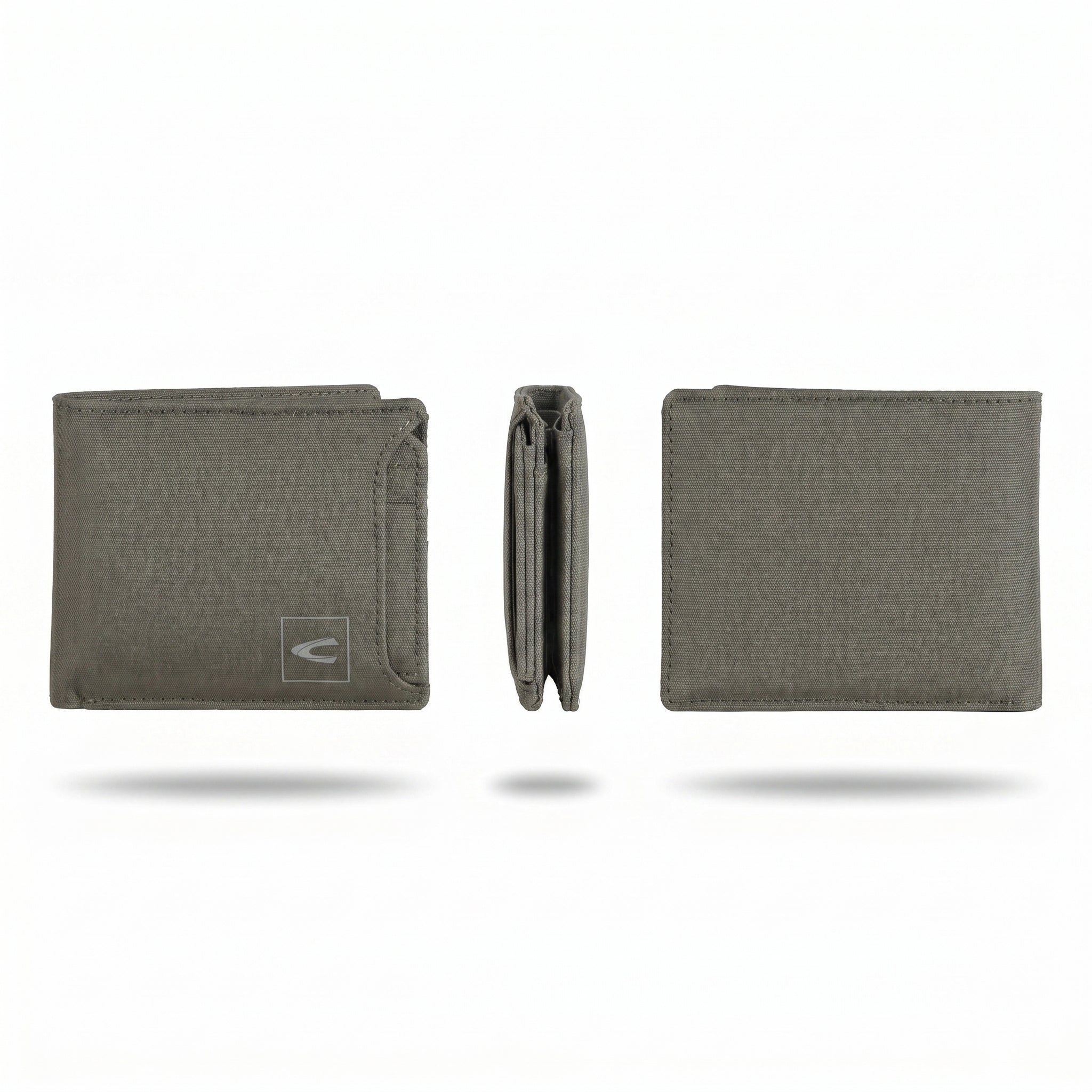 Bi Fold Wallet Nylon 8 Card Compartments with 1 Detachable Card Holder Olive (SW6801NL6#OLV) - Image 5