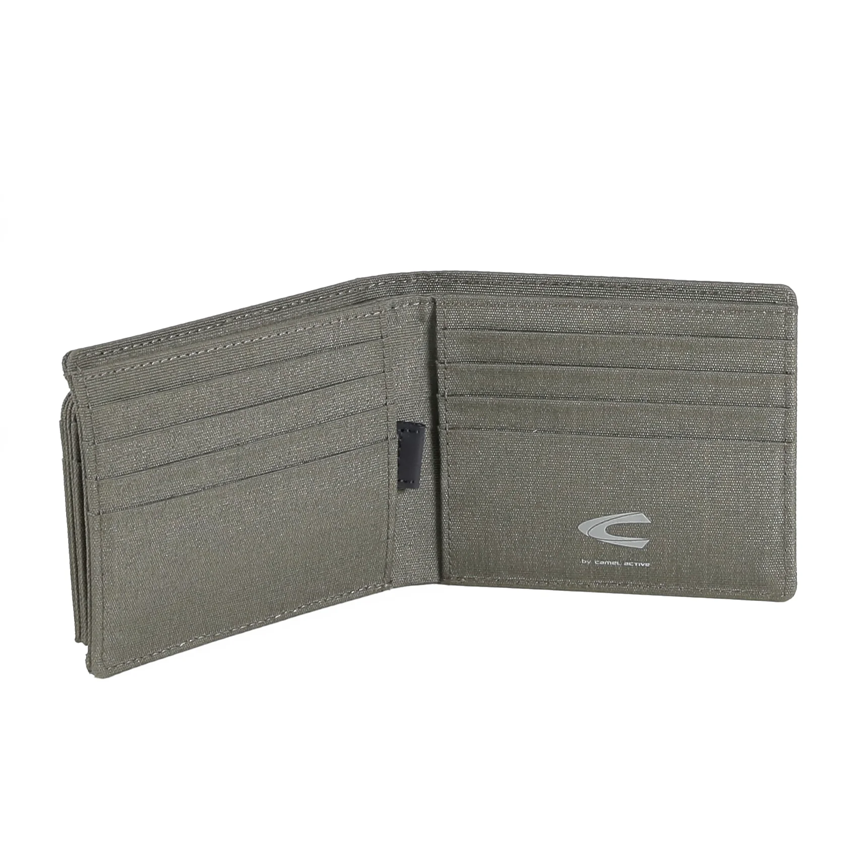 Bi Fold Wallet Nylon 8 Card Compartments with 1 Detachable Card Holder Olive (SW6801NL6#OLV) - Image 7