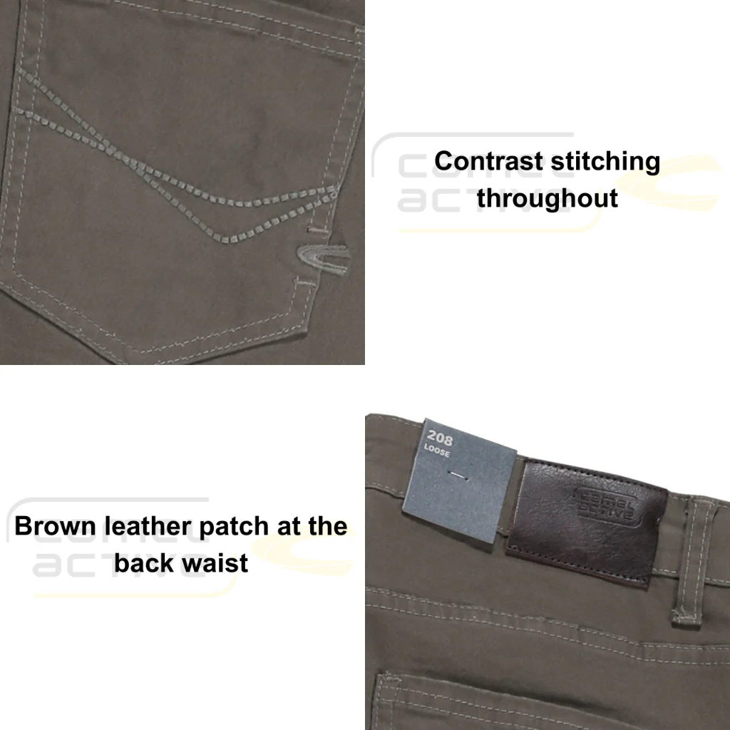 camel active Men 208 Loose Fit Stretch Denim Jeans Mocha 9-208X26CJB543 - Image 6
