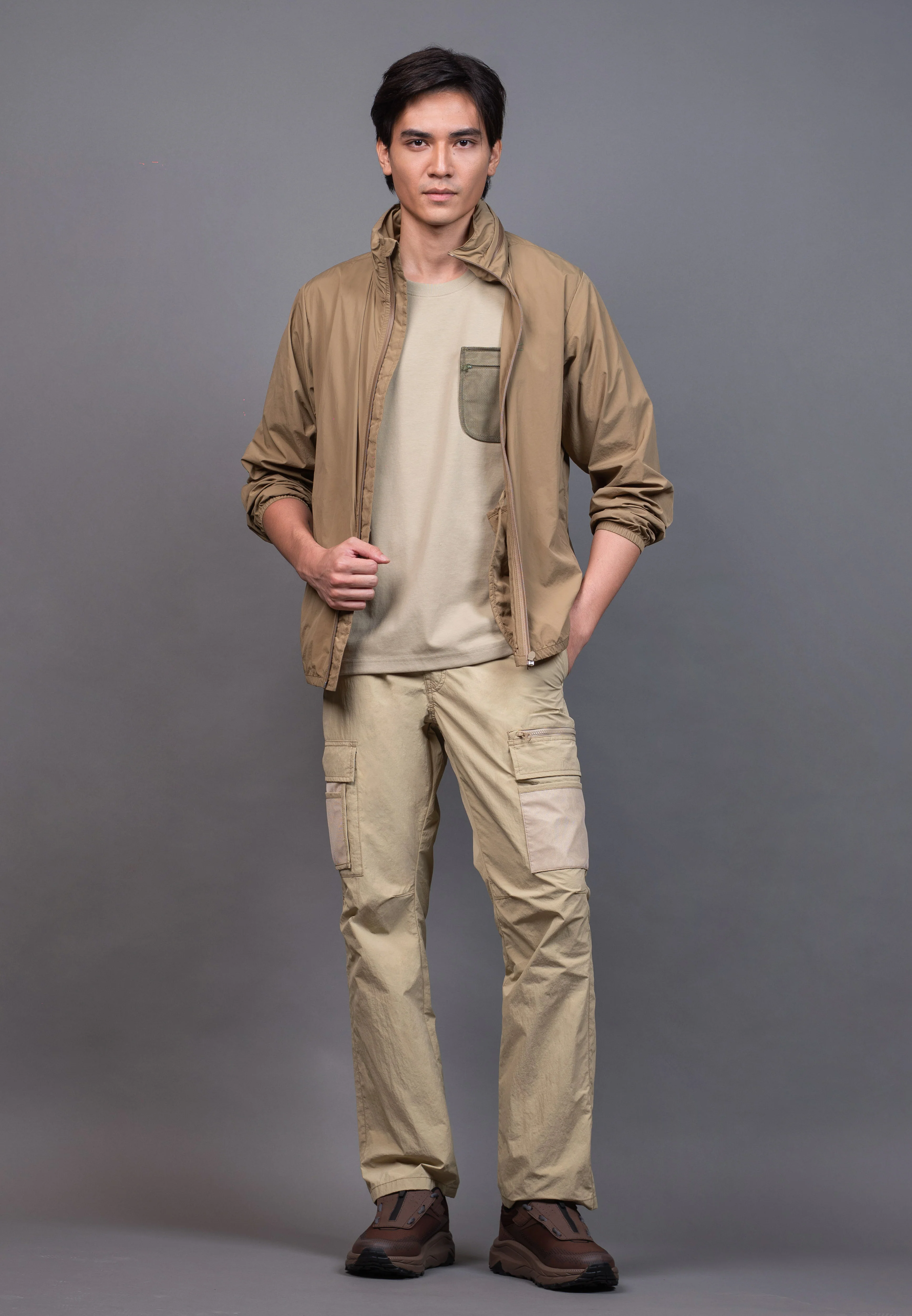 camel active Men's Regular Fit Graphic Print T-Shirt - LT Khaki 282-X26H2953 - Image 4