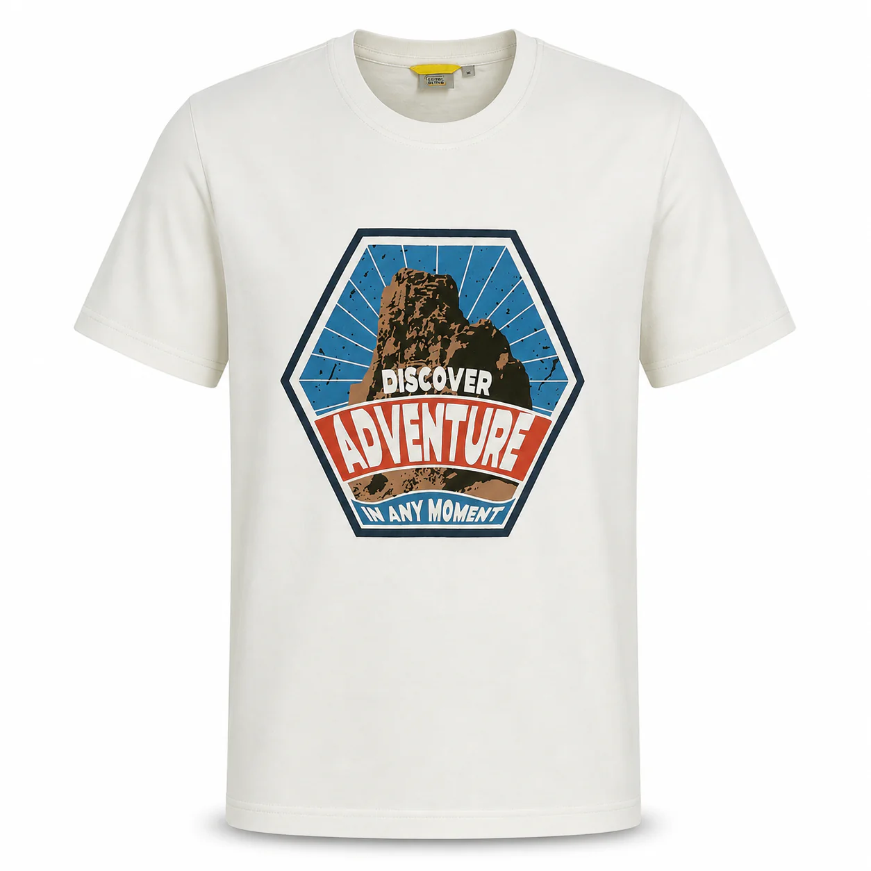 camel active Men Seasonal Graphic Print T-Shirt - Regular Fit 100% cotton Multicolours Tee 9-282X26CRP2933 - Image 9