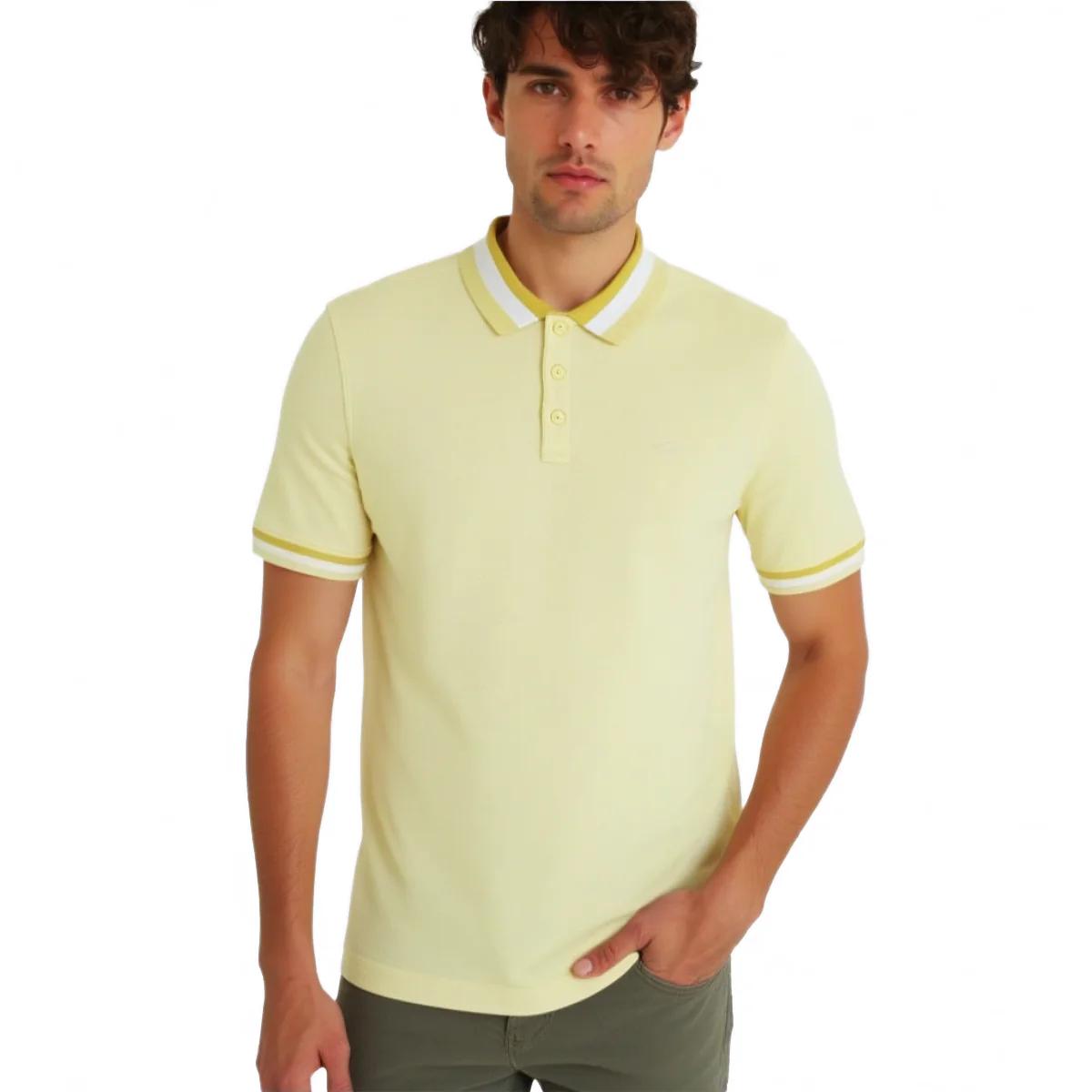 camel active Men Classic Polo Shirt - Regular Fit 100% cotton honey comb PK Multicolours Polo-T 9-280Y25CL1185 - Image 4