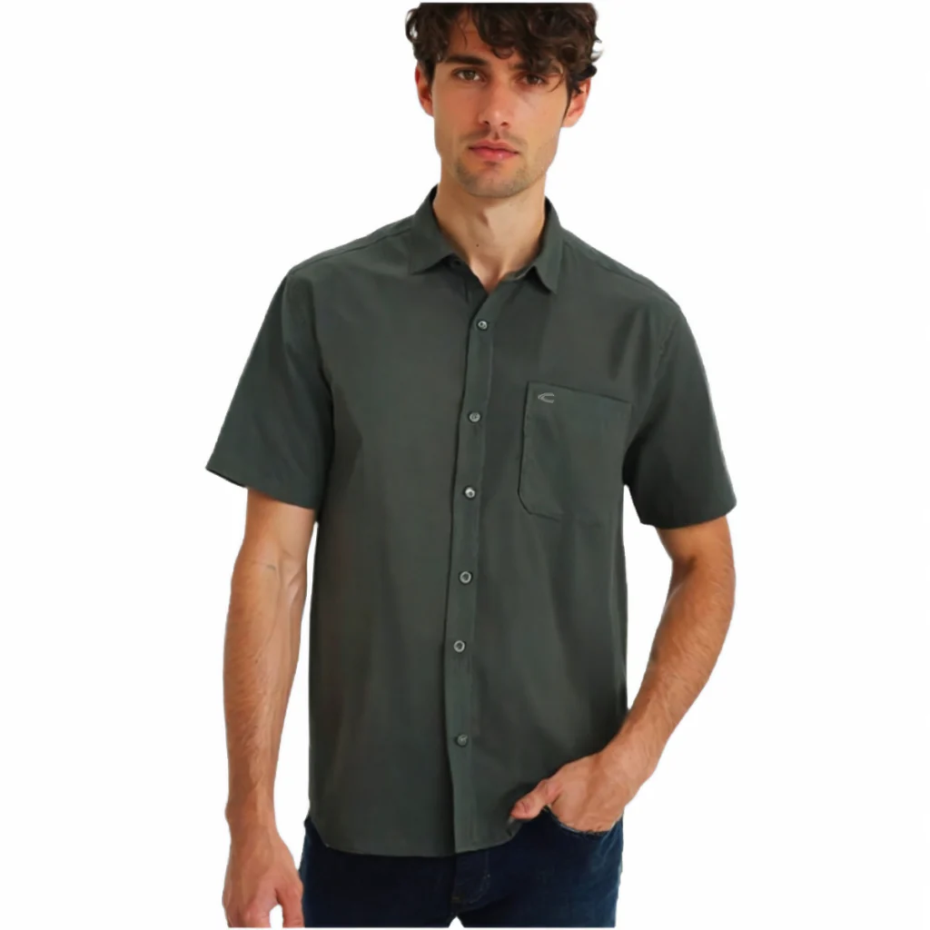 camel active Men Short Sleeve Shirt -Regular Fit Modal Poly Multicolours Shirt 9-102X26SLD1896 - Image 2