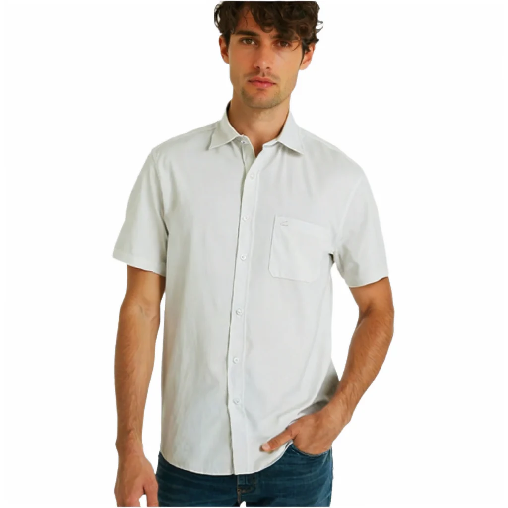 camel active Men Short Sleeve Shirt -Regular Fit Modal Poly Multicolours Shirt 9-102X26SLD1896 - Image 3