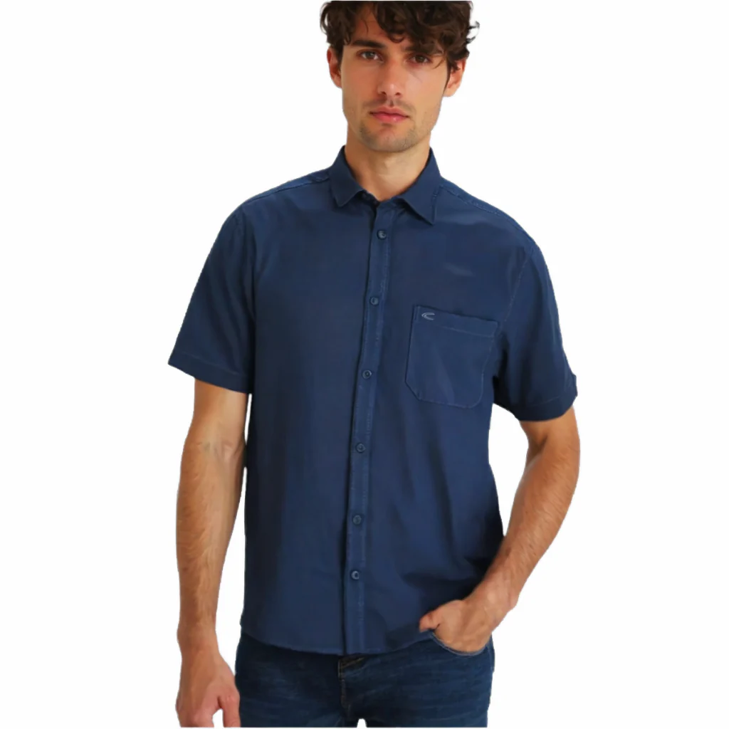 camel active Men Short Sleeve Shirt -Regular Fit Modal Poly Multicolours Shirt 9-102X26SLD1896 - Image 4