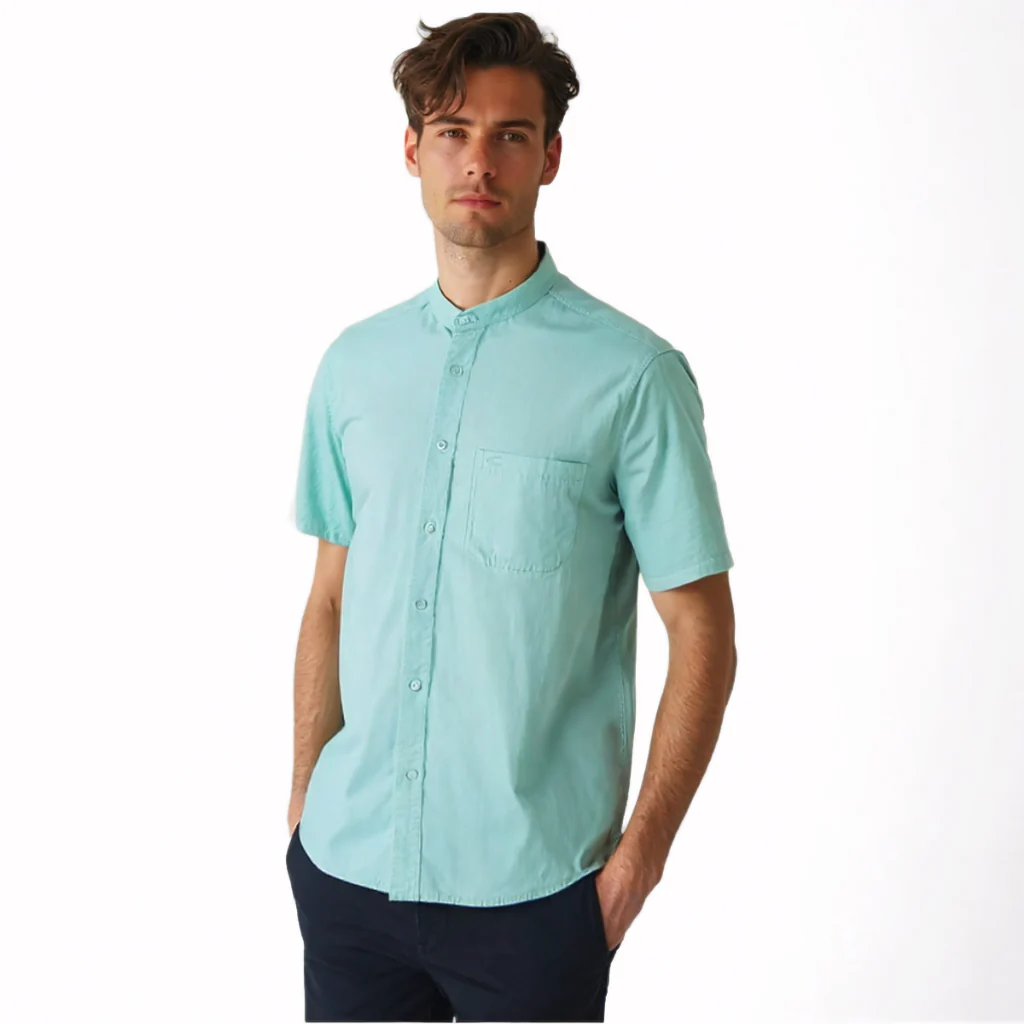 camel active Men's Regular Fit Short Sleeve Shirt 100% cotton oxford Multicolours Shirt 9-102X26SLD1897 - Image 4