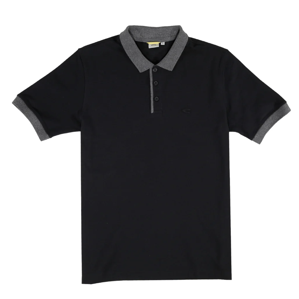 Short Sleeve Polo in Regular Fit with Contrast Ribbed in 7 Colors Cotton Pique 9-280Y21CL1038