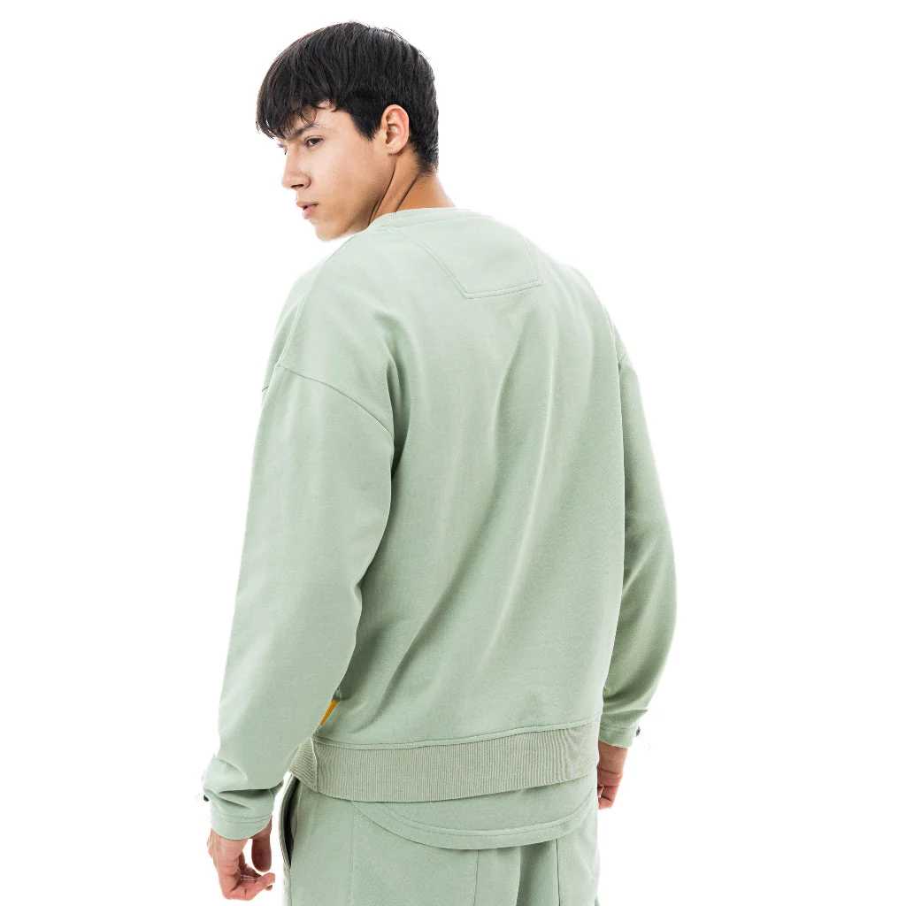 C by camel active Unisex Sweatshirt - Oversized Resilient Cotton Poly CVC Terry Jade Sweatshirt 290-SS23CF204 - Image 5